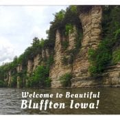 Postcards: Bluffton, Iowa