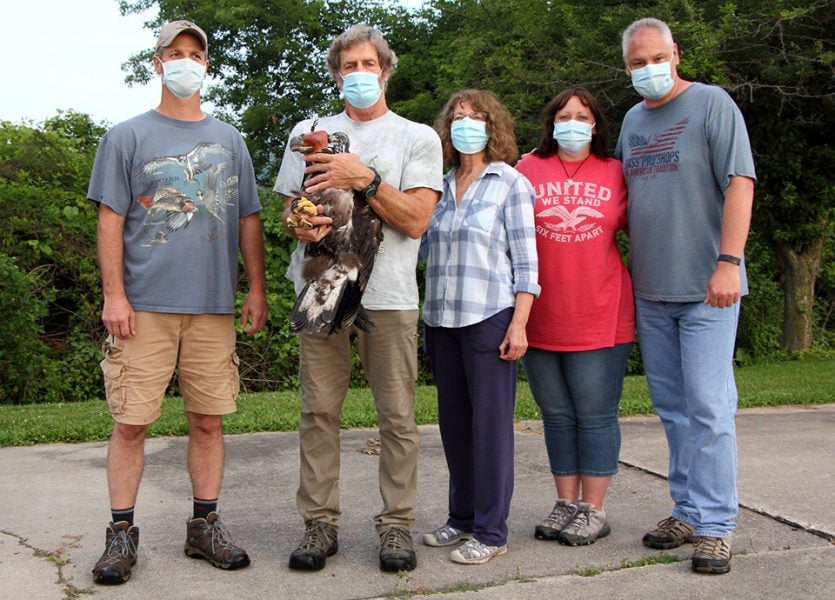 Pictured: (L-R) Ryan Schmitz, Brett Mandernack with D35, Carole Mandernack, Ann Lynch, and David Lynch