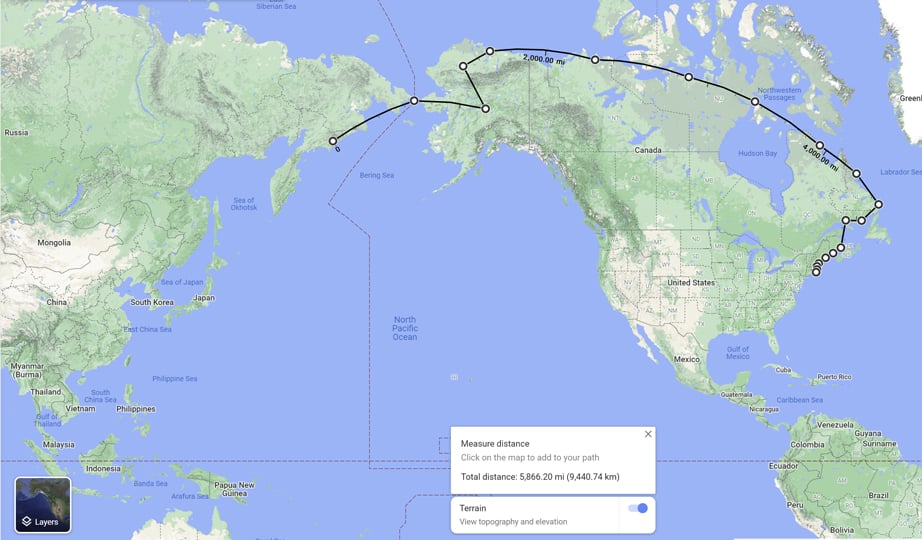 One possible route: a WAG based on transmitter studies and eagle observations. 
