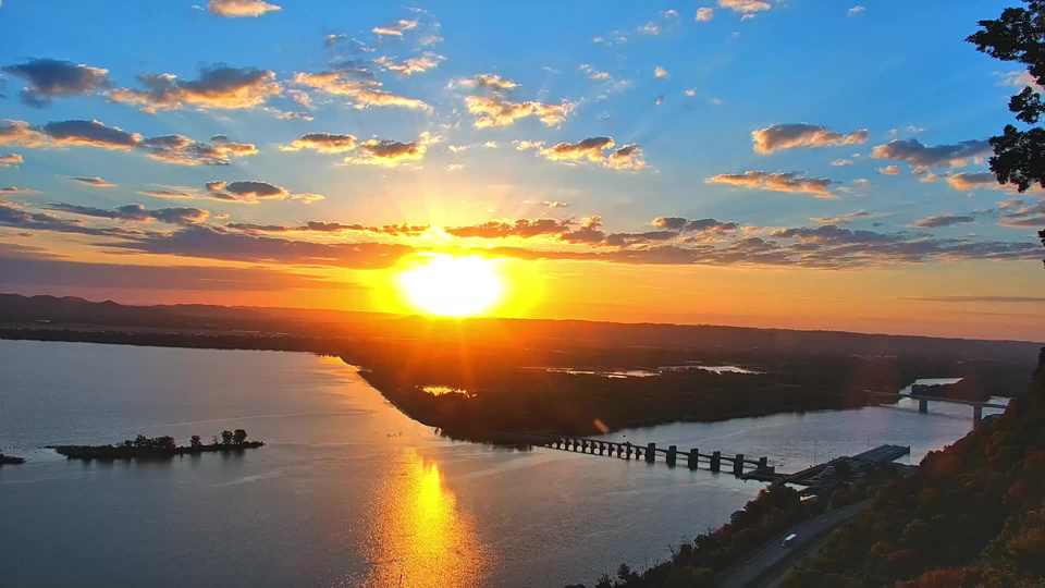 October 9, 2022: A stunning sunrise from the top of Great Spirit Bluff.