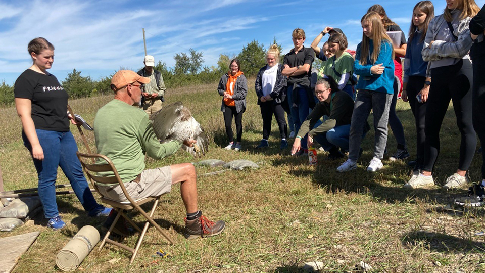 The class got to experience hands-on field work and discuss it in relation to Environmental Philosophy and Ethics.