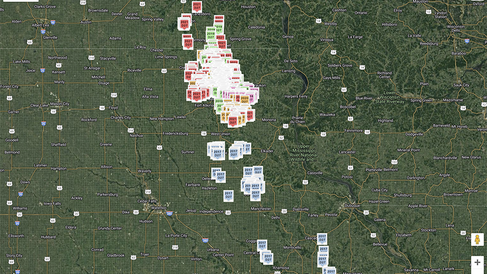 D27's winter map, all years.