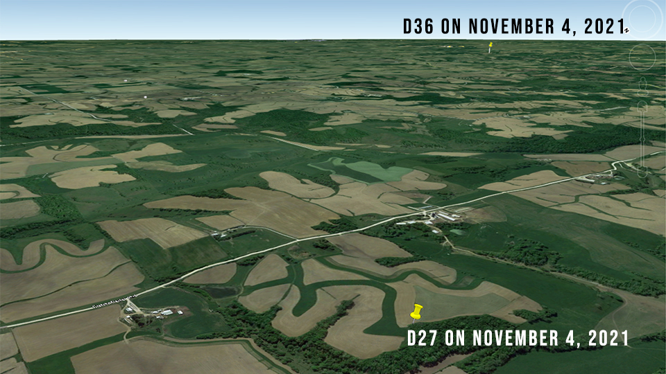 D27 and D36 were quite close to one another on November 4, 2021!