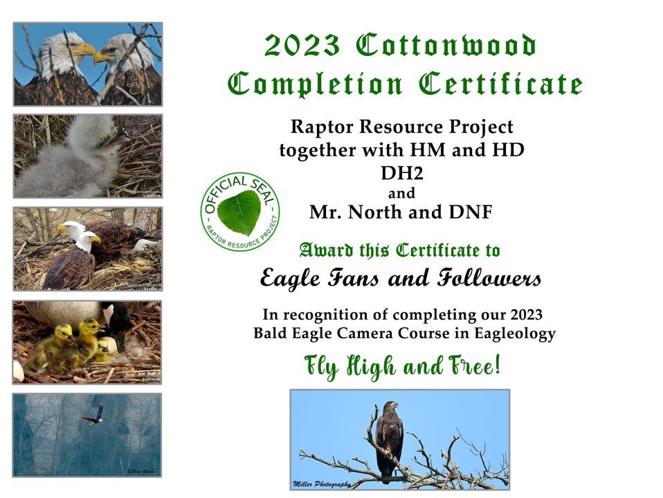 2023 Cottonwood Completion Certificate