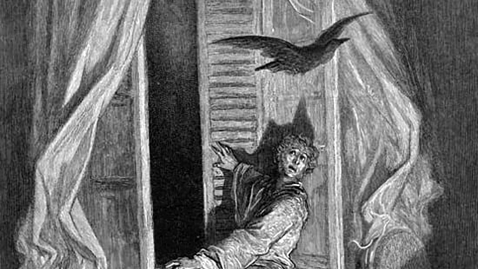 "Once upon a midnight weary..."