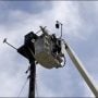 Banding falcons at Great River Energy! Great River Energy Falcons have gone on to nest at Xcel Energy’s High Bridge Plant in St. Paul, MN (we named the resident female after Joe’l); the 411 Hamilton Building in Peoria, IL