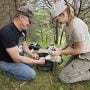 John and Janet banding at Guider’s Bluff in Lansing, Iowa